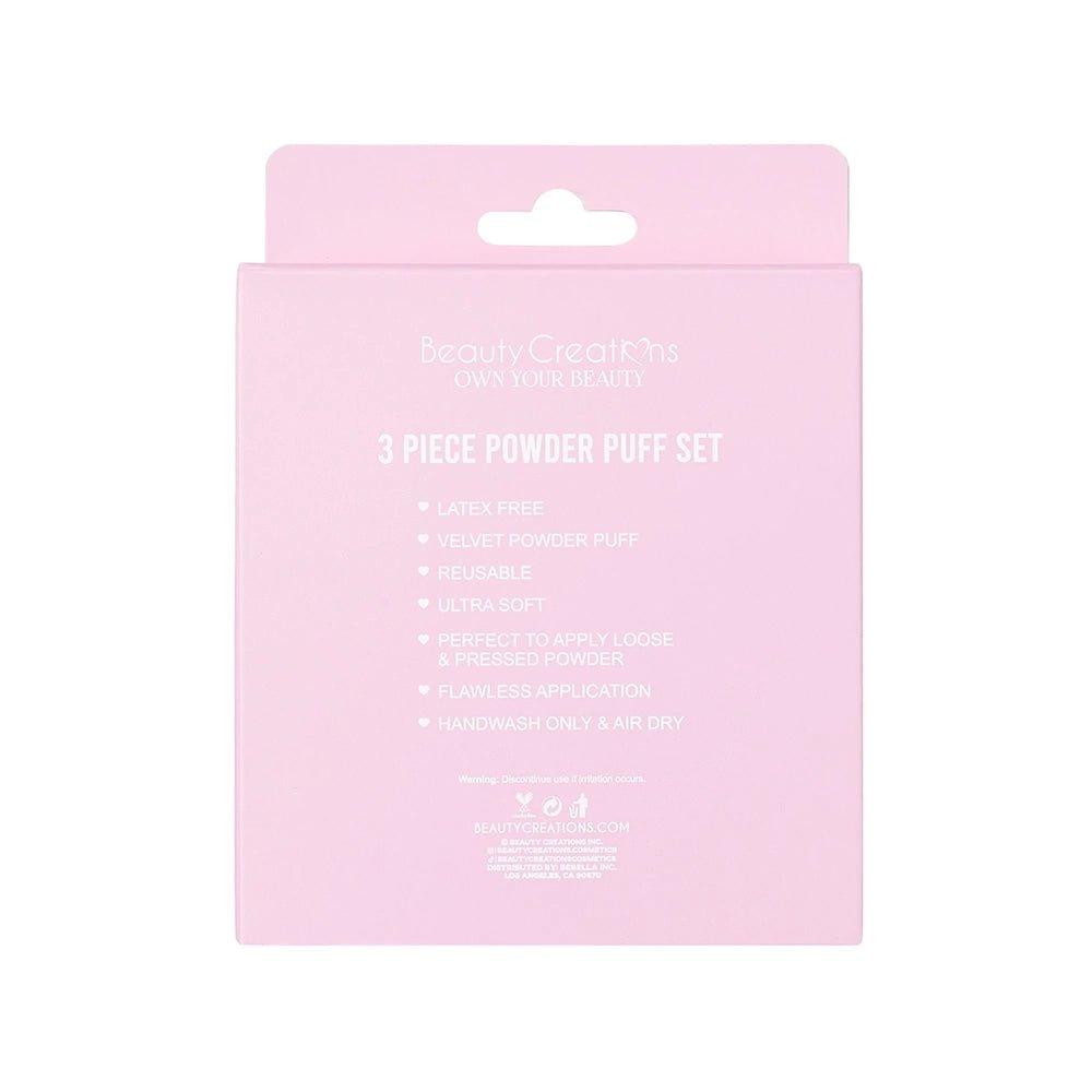 Beauty Creation - PUFF PUFF The Perfect Trio Powder Puff Set - TRUECOLOR WHOLESALE