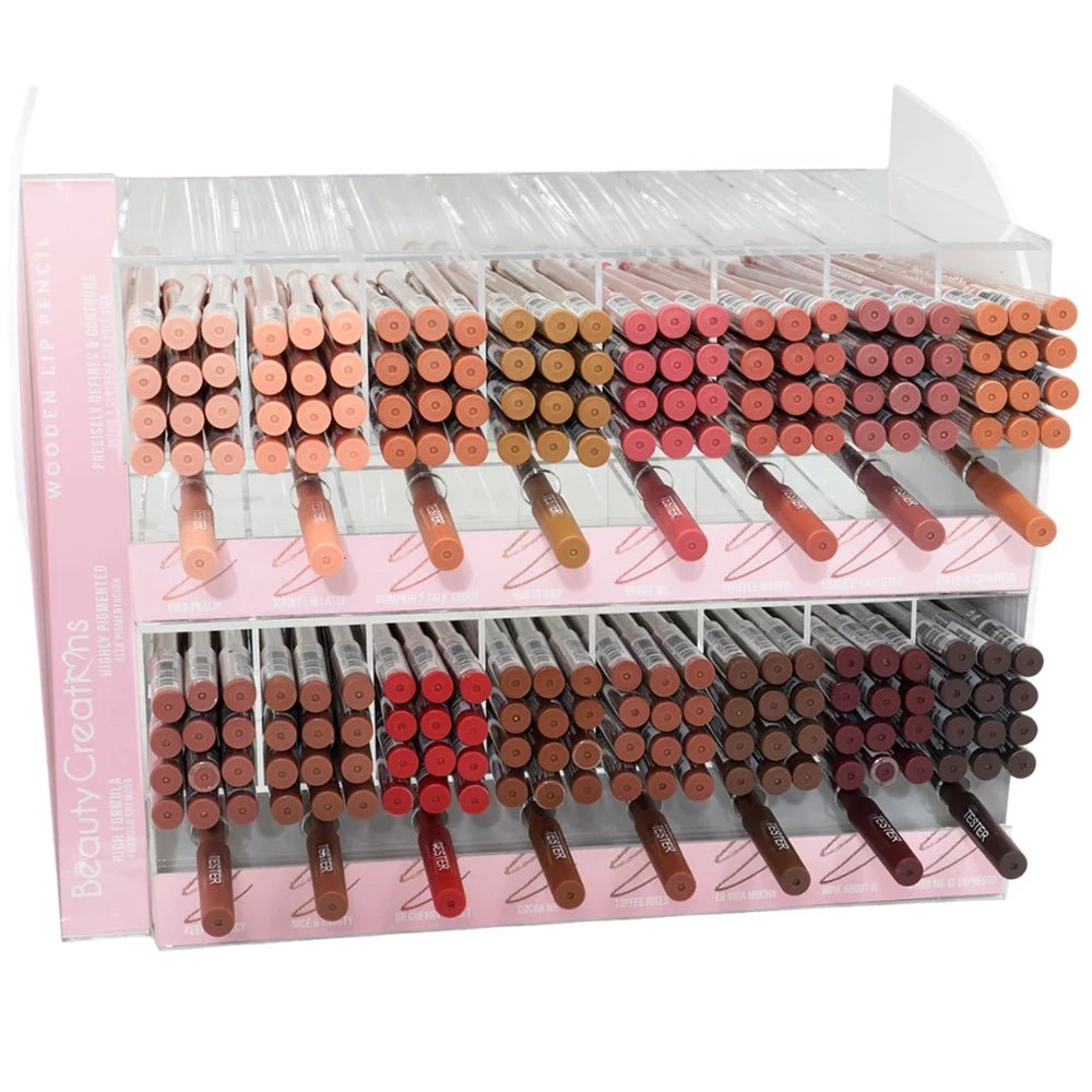Beauty Creation - Wooden Lip Pencil Display - TRUECOLOR WHOLESALE