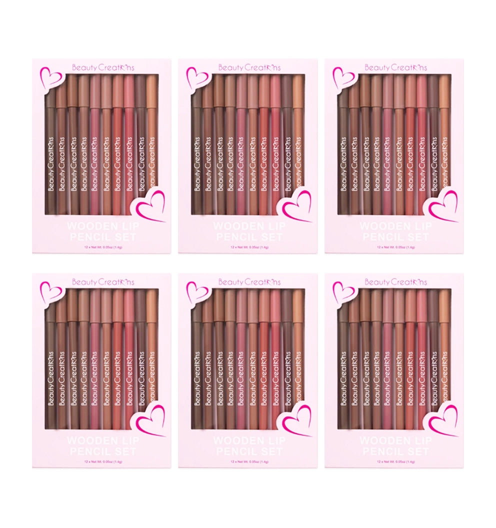 Beauty Creations - Wooden Lip Pencil Set