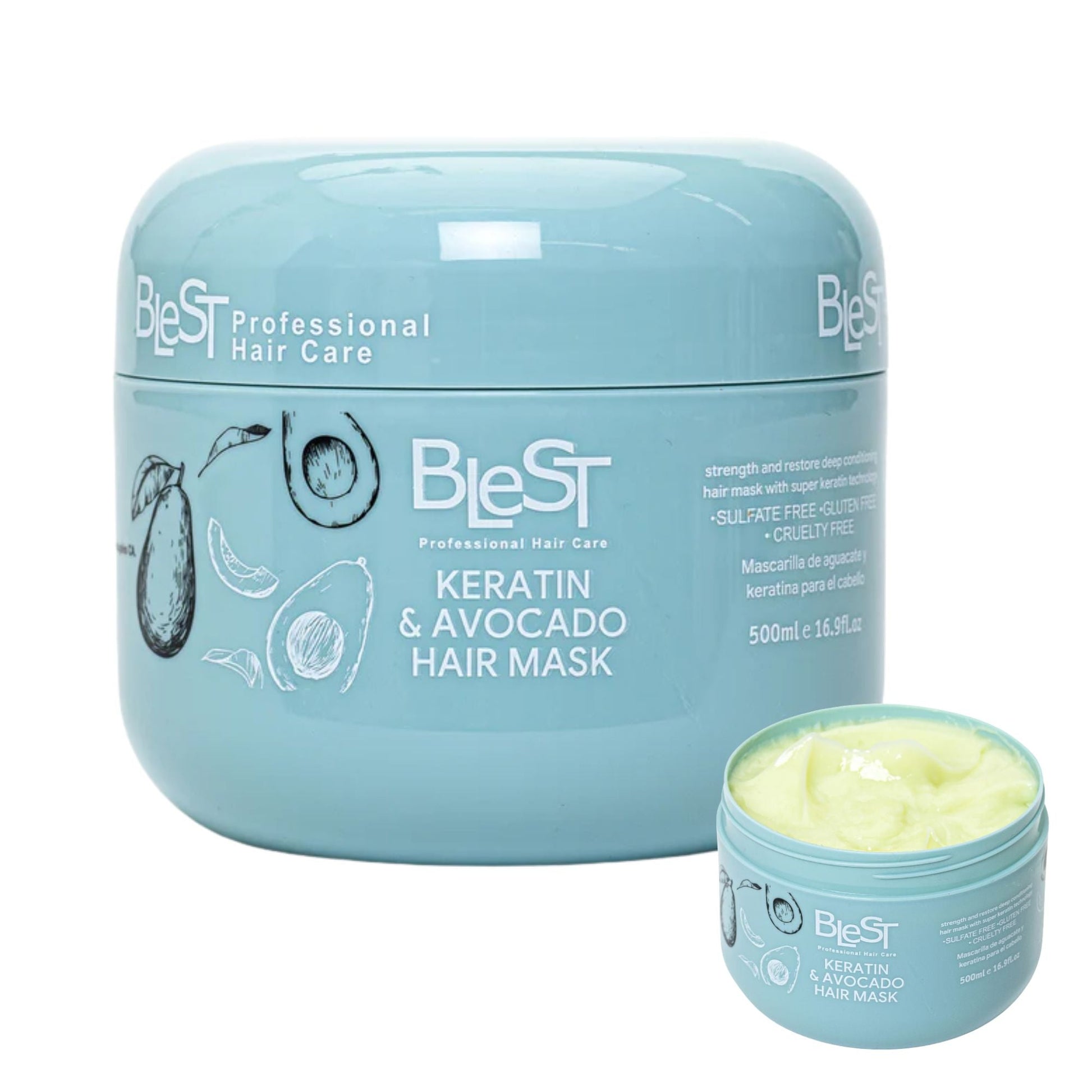 Blest Professional Hair Care - Keratin & Avocado Hair Mask - TRUECOLOR WHOLESALE