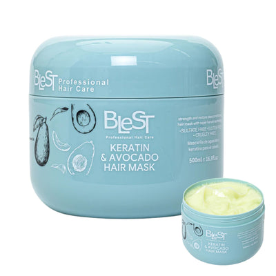 Blest Professional Hair Care - Keratin & Avocado Hair Mask - TRUECOLOR WHOLESALE
