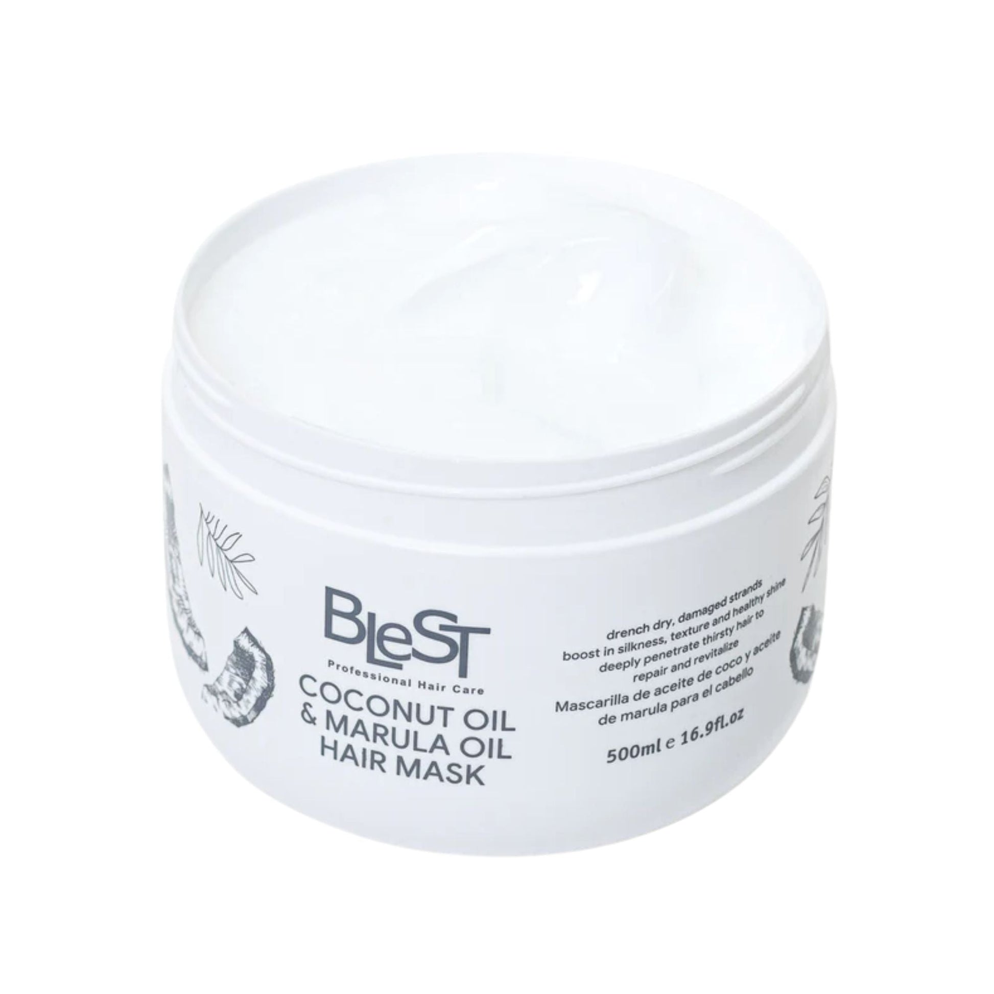 Blest Professional Hair Care - Coconut Oil & Marula Oil Hair Mask - TRUECOLOR WHOLESALE