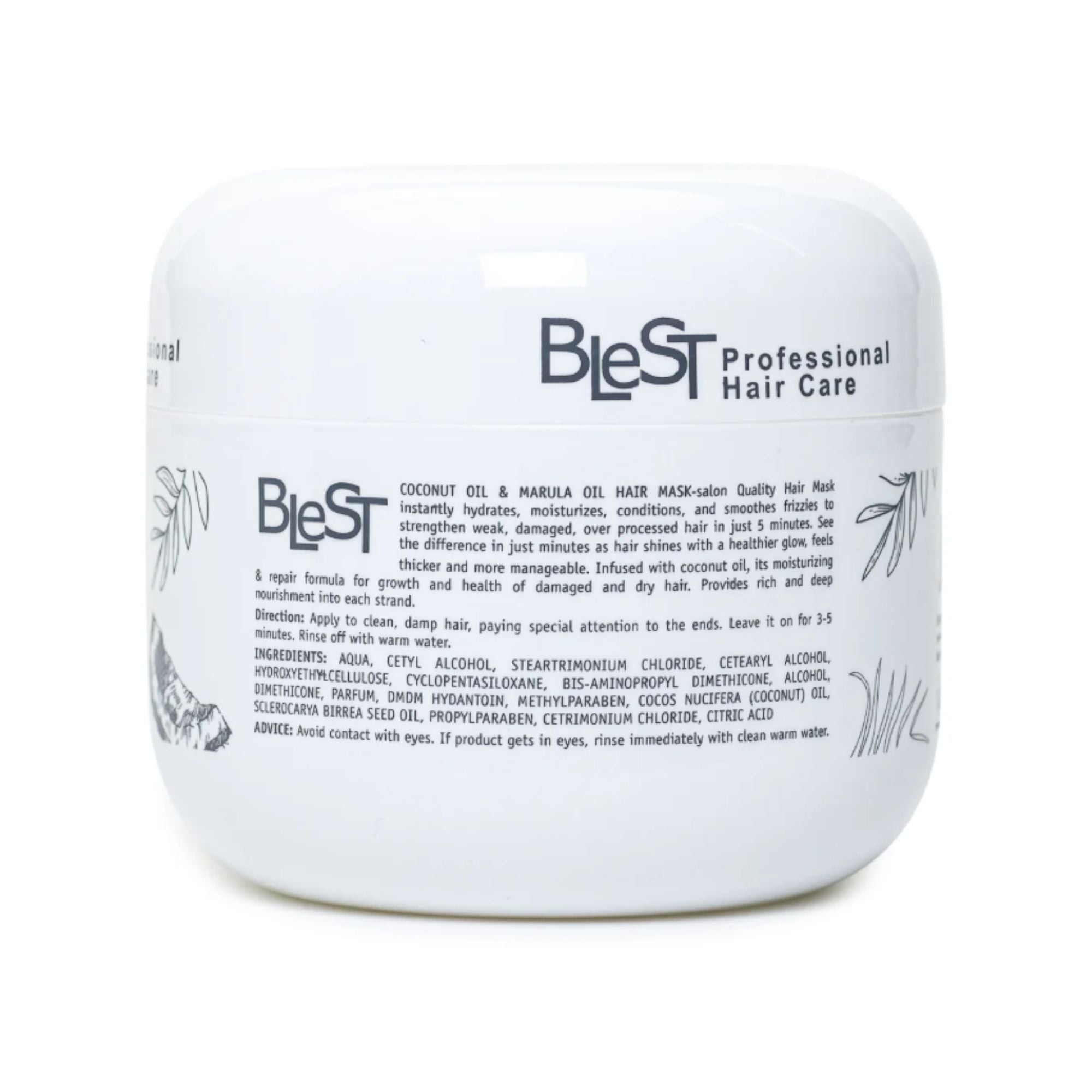 Blest Professional Hair Care - Coconut Oil & Marula Oil Hair Mask - TRUECOLOR WHOLESALE