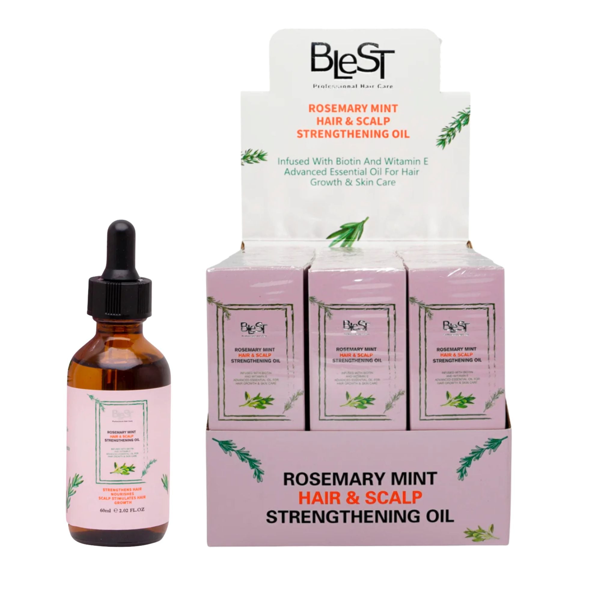 Blest Professional Hair Care - Rosemary Mint Hair & Scalp Strengthning Oil - TRUECOLOR WHOLESALE