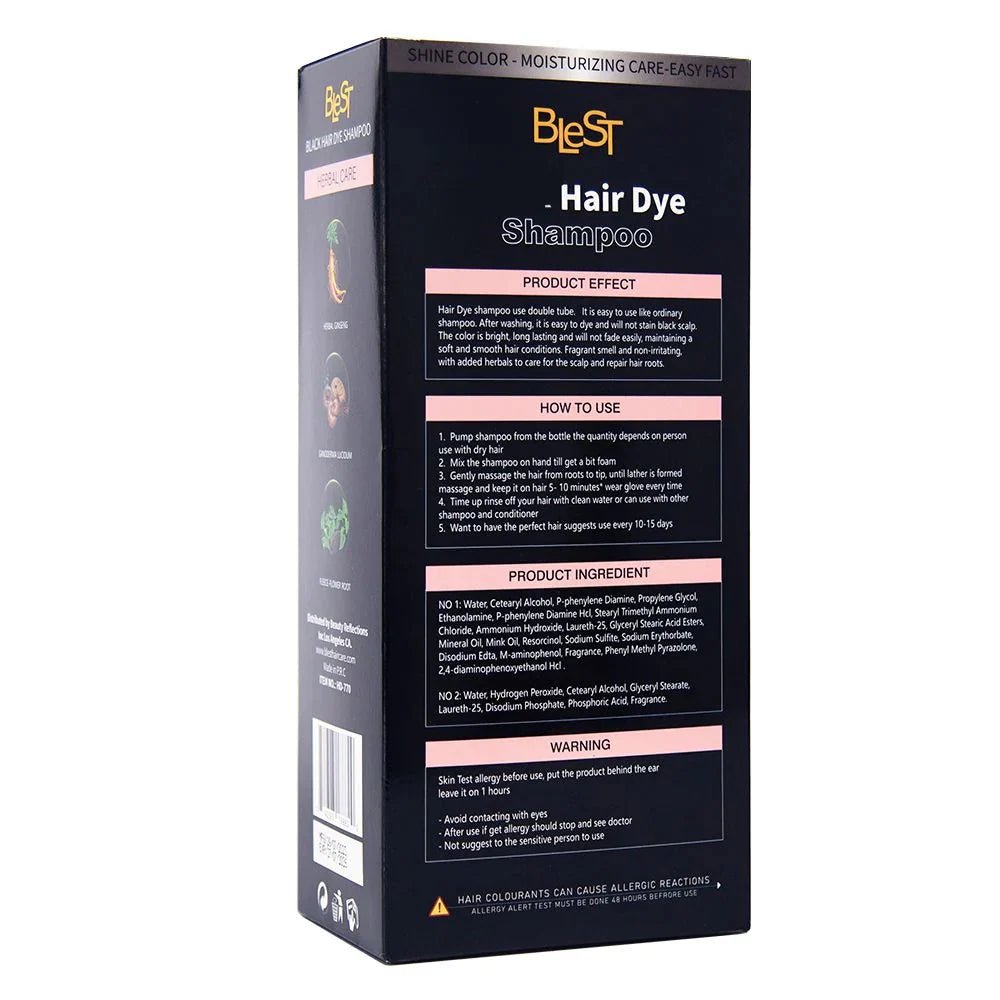 Blest Professional Hair Care - Black Hair Dye Shampoo - TRUECOLOR WHOLESALE