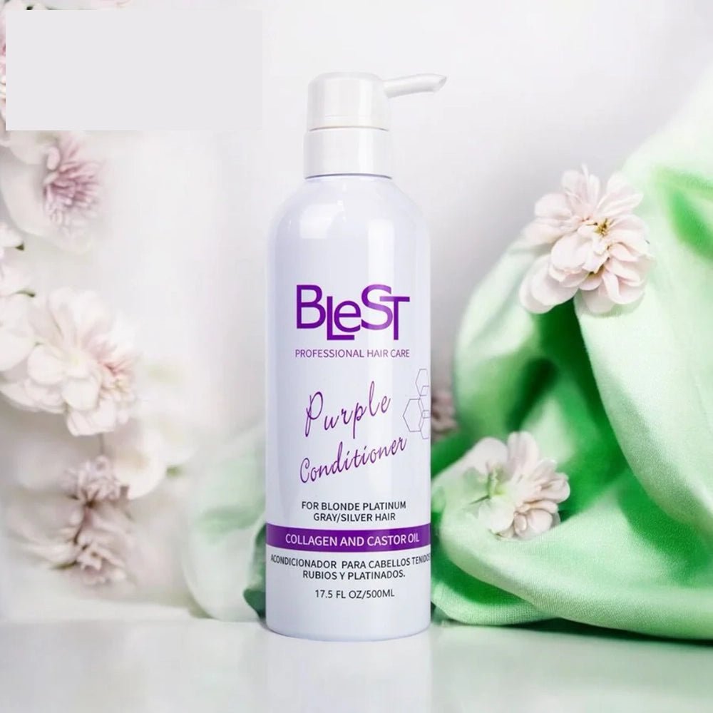 Blest Professional Hair Care - Purple Collagen And Castor Oil Conditioner - TRUECOLOR WHOLESALE