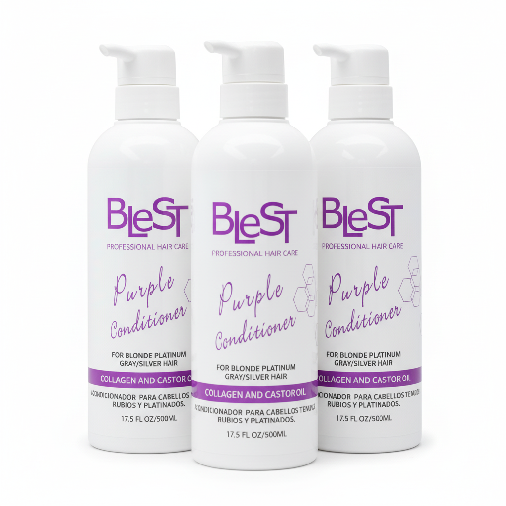 Blest Professional Hair Care - Purple Collagen And Castor Oil Conditioner