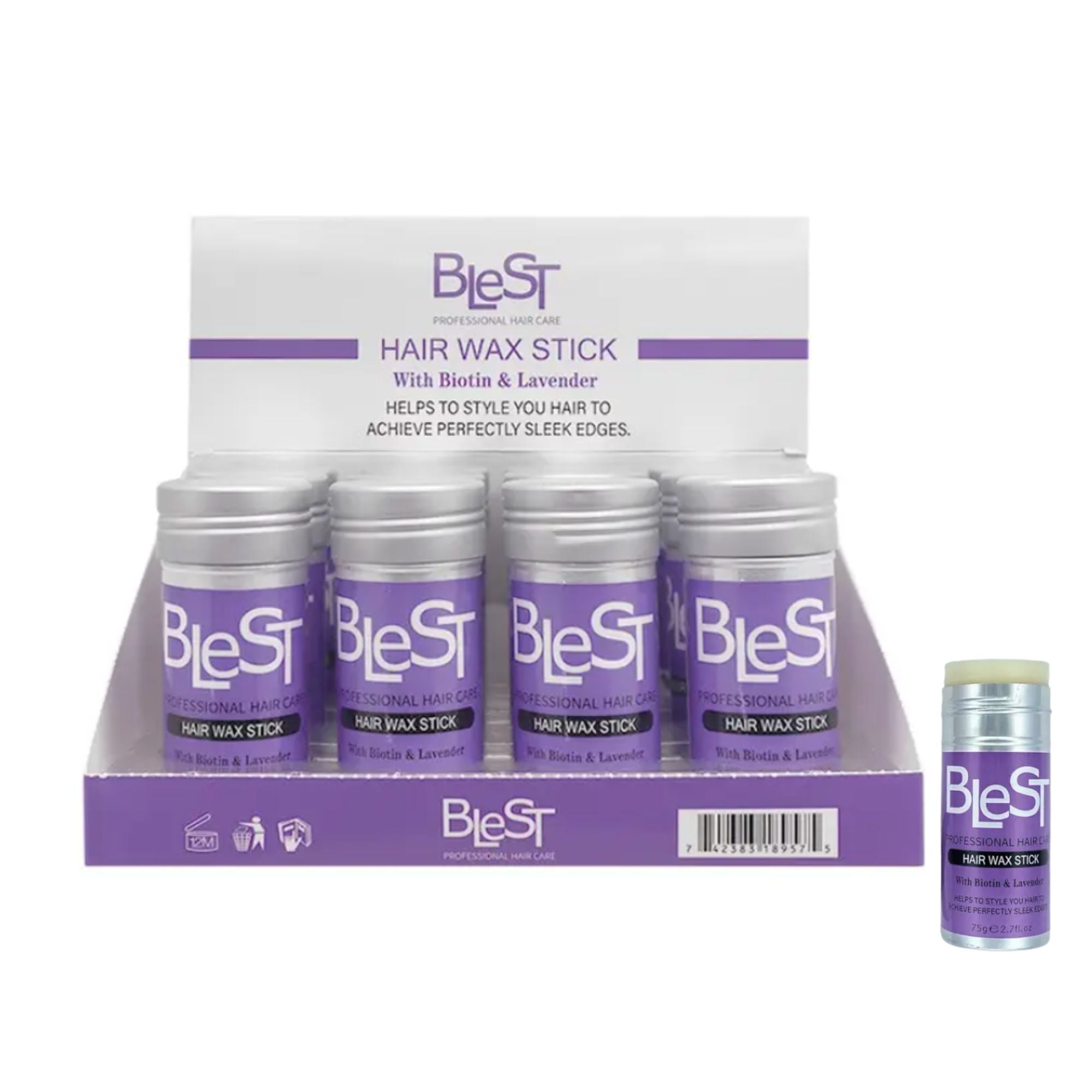 Blest Professional Hair Care - Hair Wax Stick With Biotin & Lavender - TRUECOLOR WHOLESALE