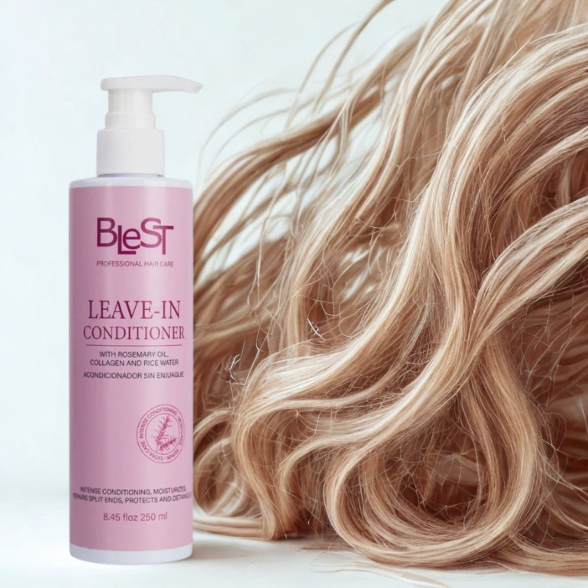 Blest Professional Hair Care - Leave - In Conditioner with Rosemary Oil Collagen And Rice Water - TRUECOLOR WHOLESALE