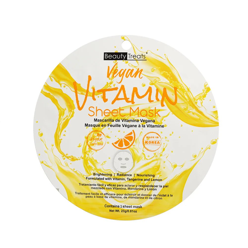 Beauty Treats - Vegan Vitamin Sheet Mask - TRUECOLOR WHOLESALE