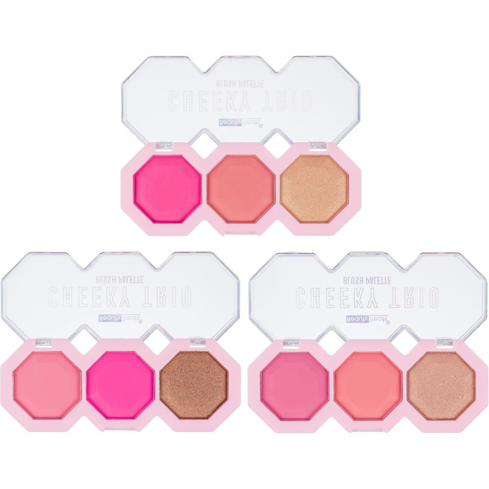 Beauty Treats - Cheeky Trio Blush Palette - TRUECOLOR WHOLESALE