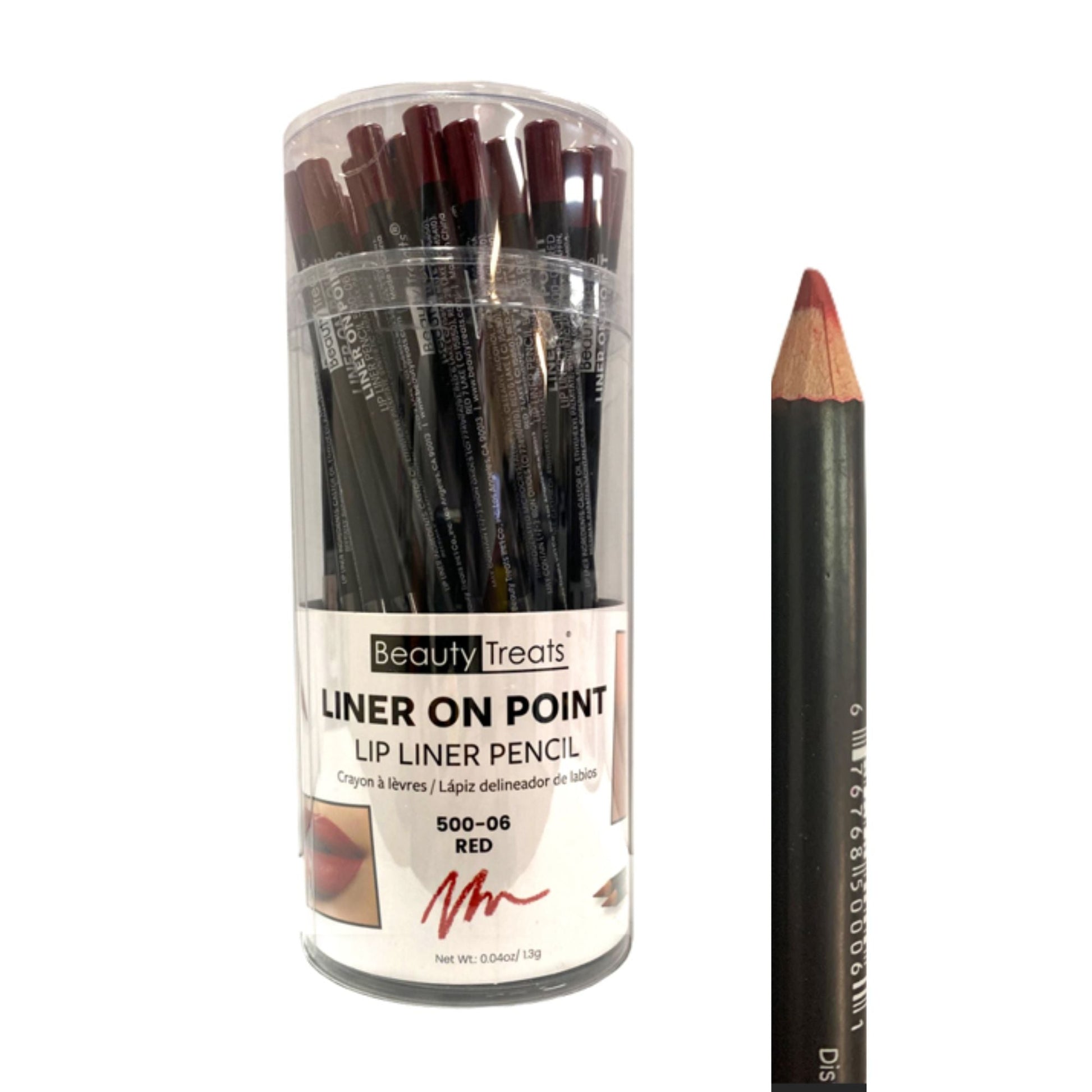 Beauty Treats - 7" Lip Liner Pencil - RED - TRUECOLOR WHOLESALE