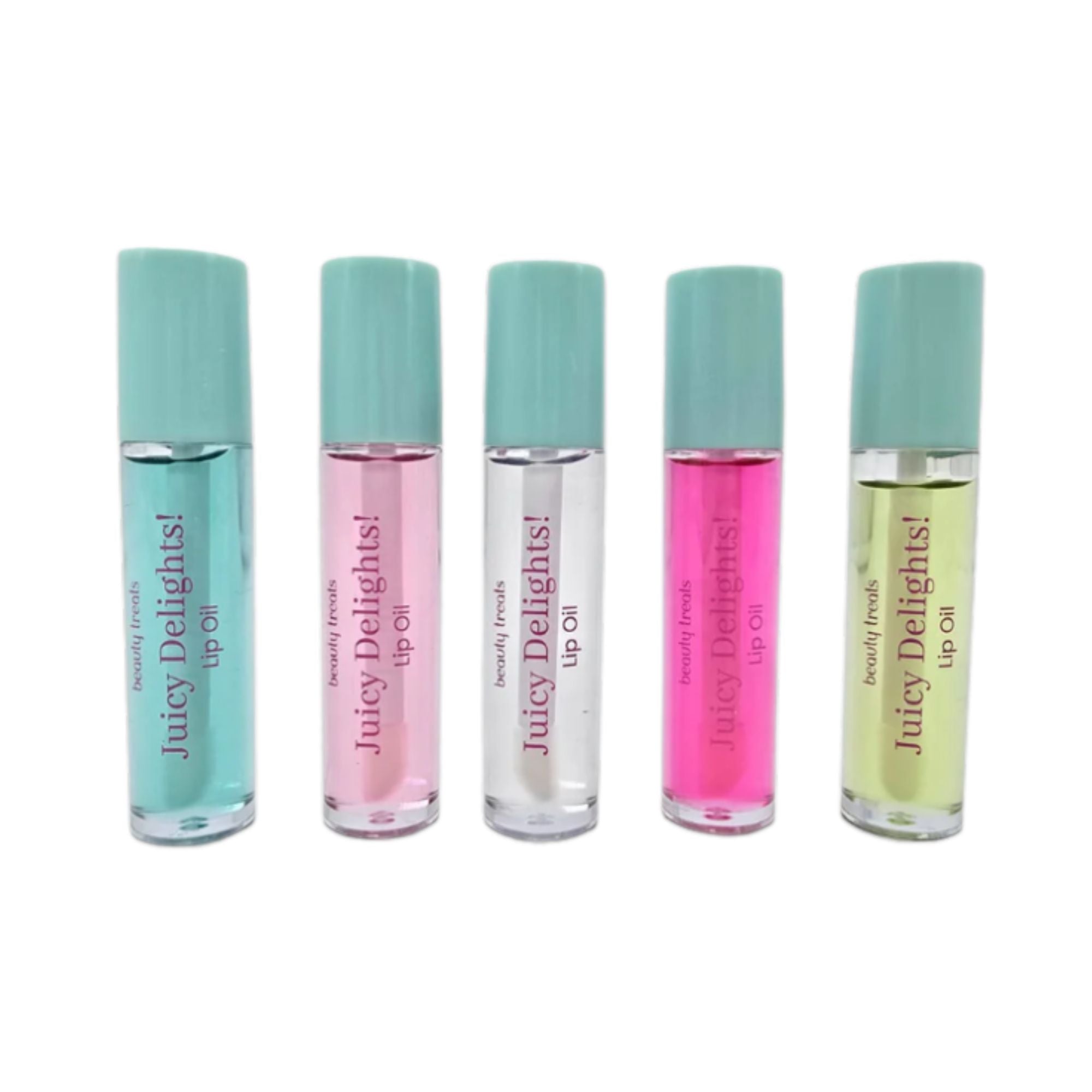 Beauty Treats – 5PC Fruity Flavor Lip Oil Set - TRUECOLOR WHOLESALE