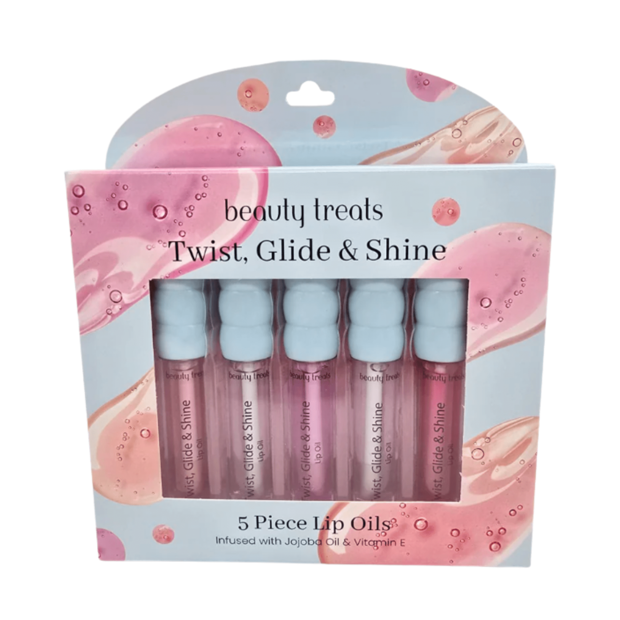Beauty Treats – 5PCS Set Lip Oils Twist, Glide & Shine - TRUECOLOR WHOLESALE