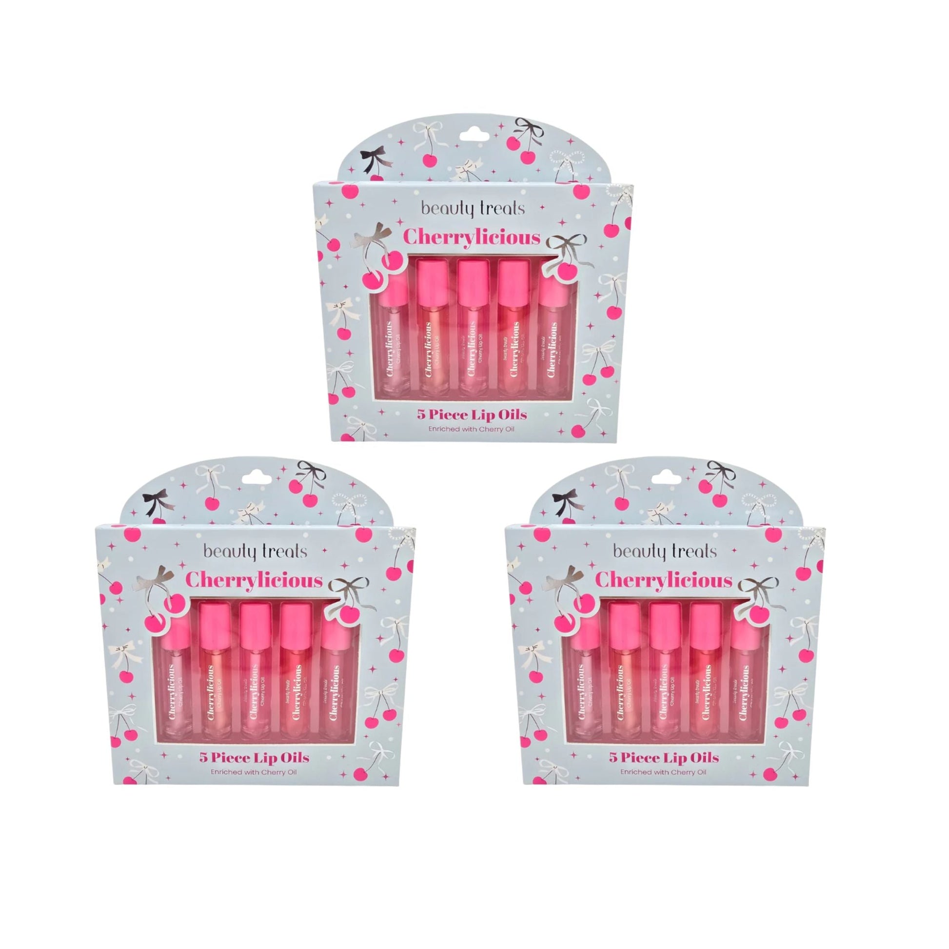 Beauty Treats – 5PC Cherrylicious Lip Oils - TRUECOLOR WHOLESALE