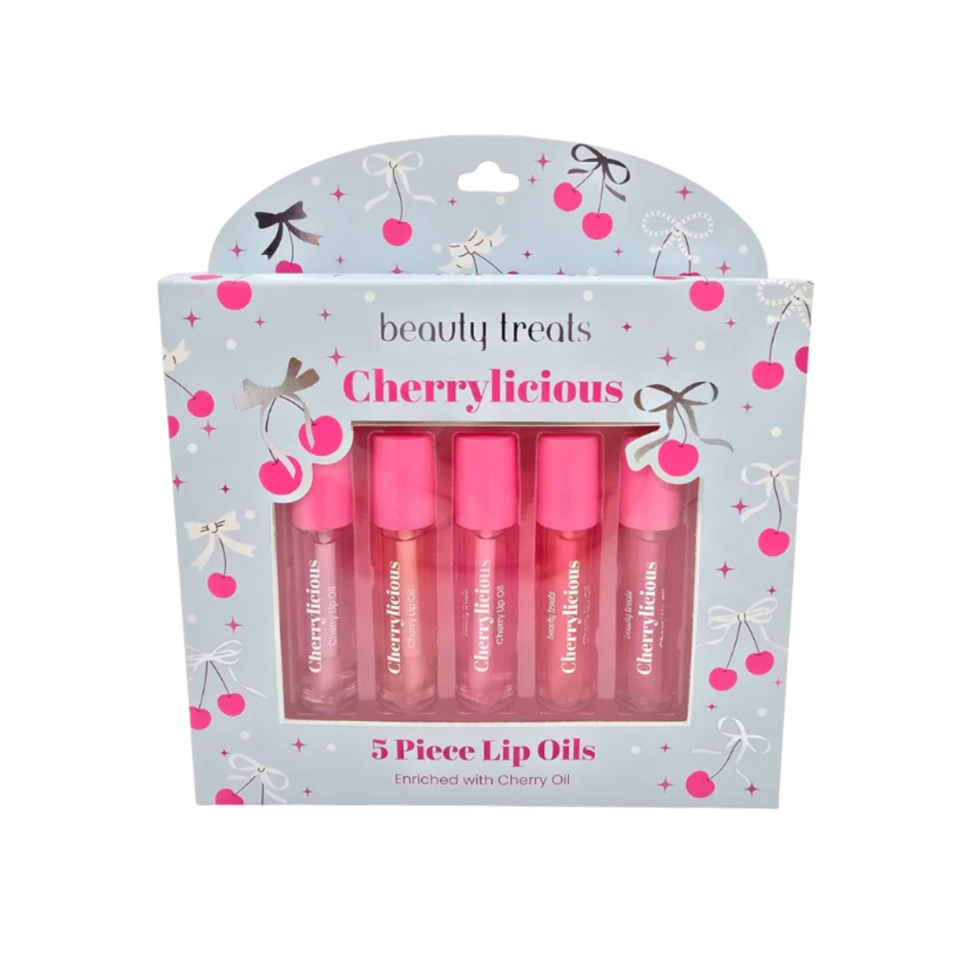 Beauty Treats – 5PC Cherrylicious Lip Oils – TRUECOLOR WHOLESALE