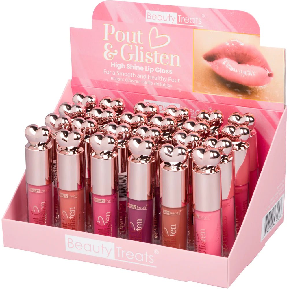 Beauty Treats - Pout & Glisten High Shine Lip Gloss - TRUECOLOR WHOLESALE