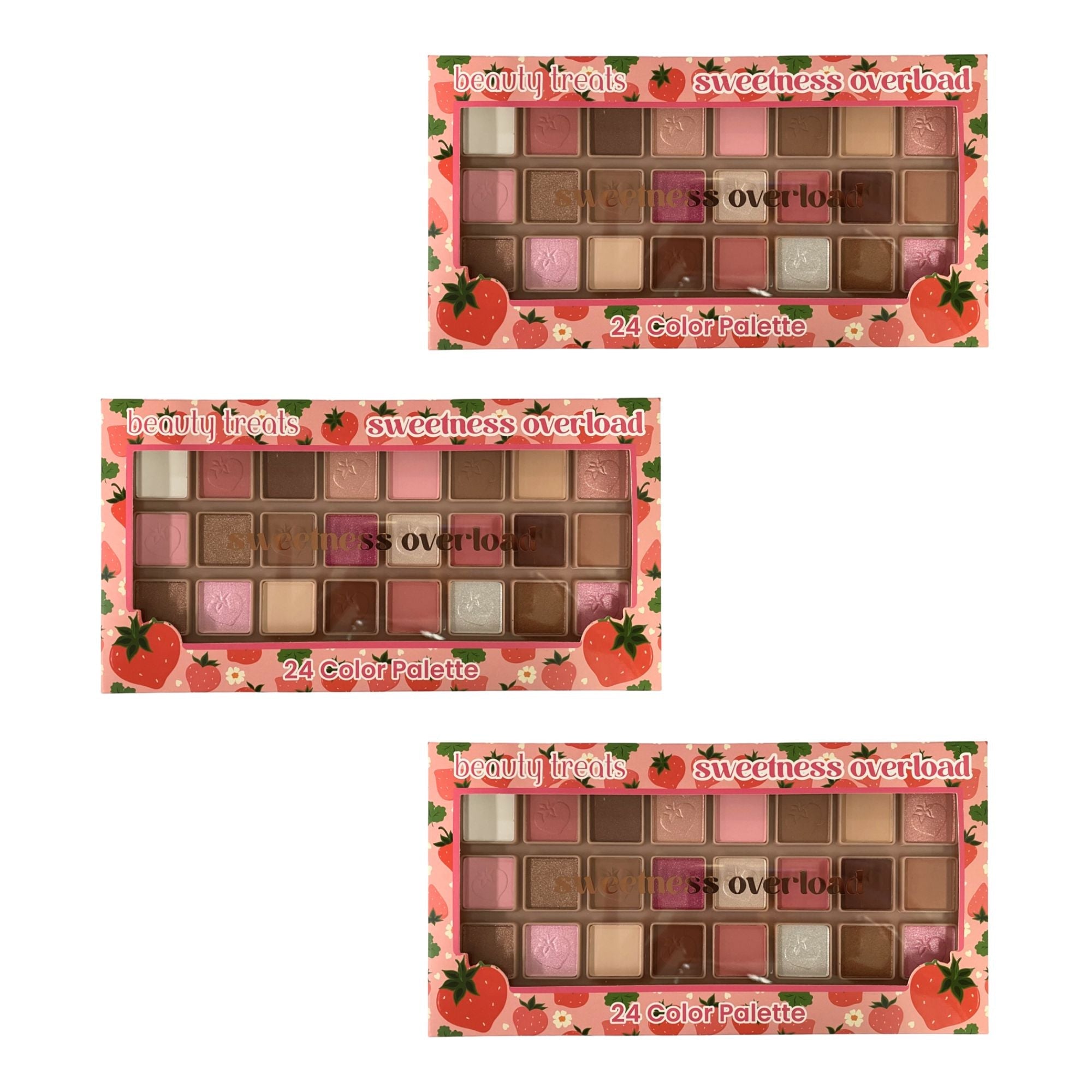 Beauty Treats - Sweetness Overload 24 Color Shimmer Eyeshadow Palette - TRUECOLOR WHOLESALE
