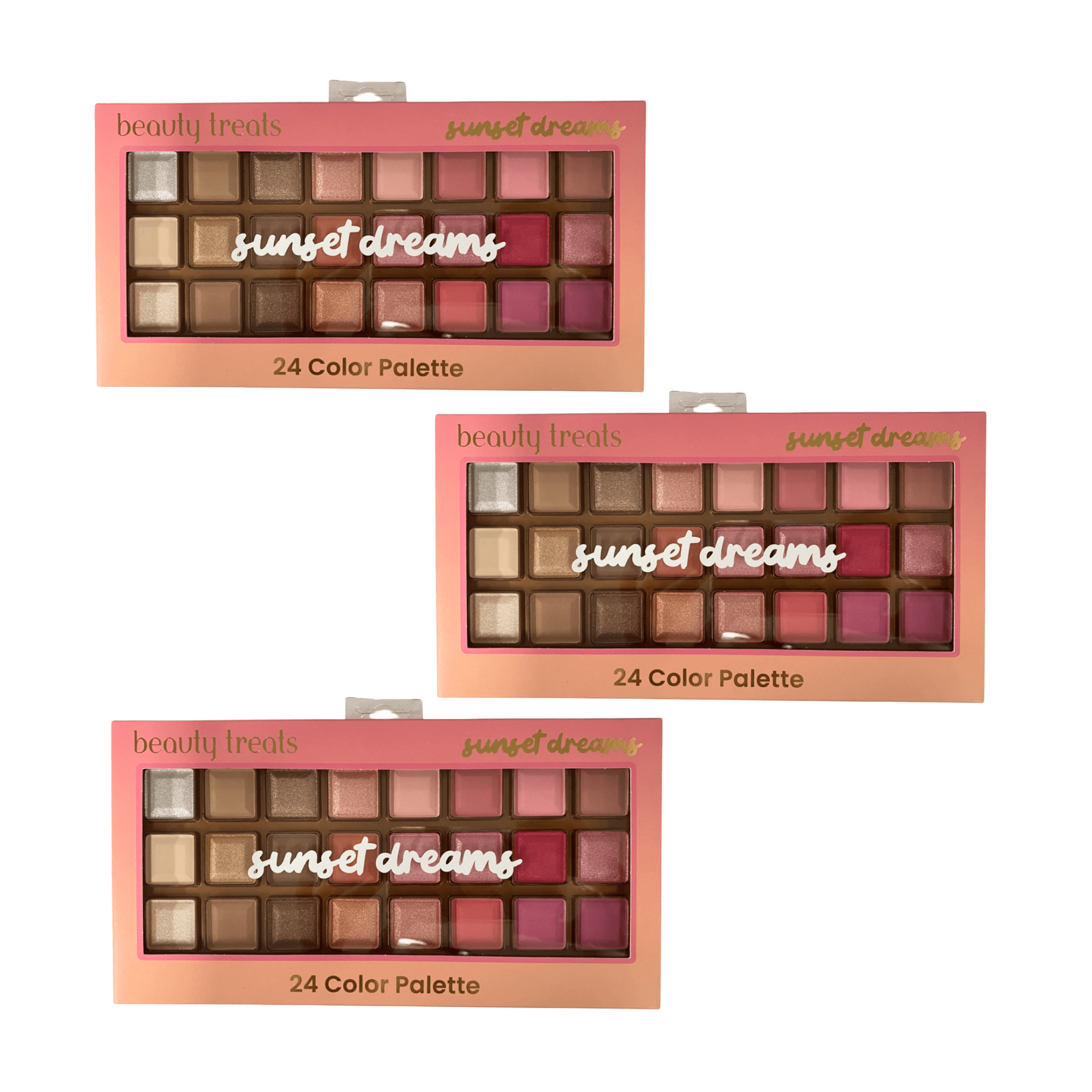 Beauty Treats - Sunset Dreams 24 Color Eyeshadow Palette - TRUECOLOR WHOLESALE