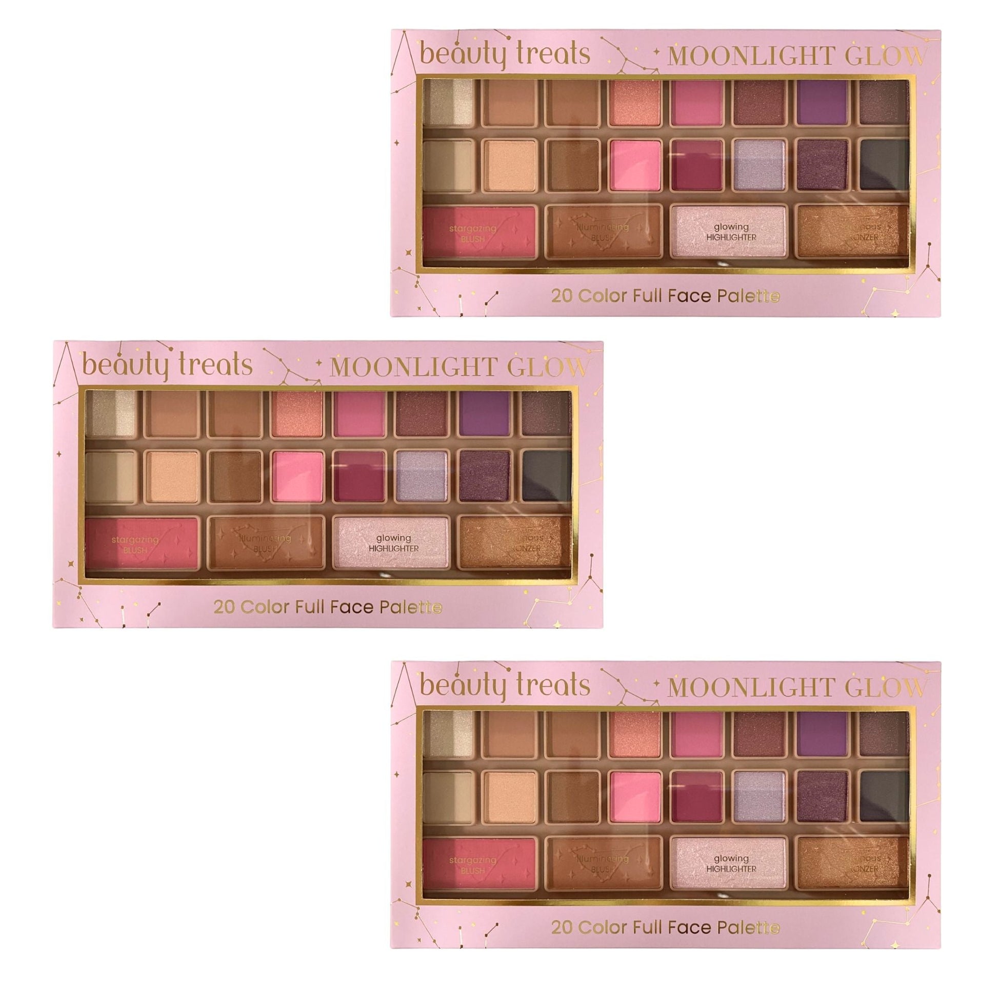 Beauty Treats - Moonlight Glow 16 Eye & 4 Face Palette - TRUECOLOR WHOLESALE