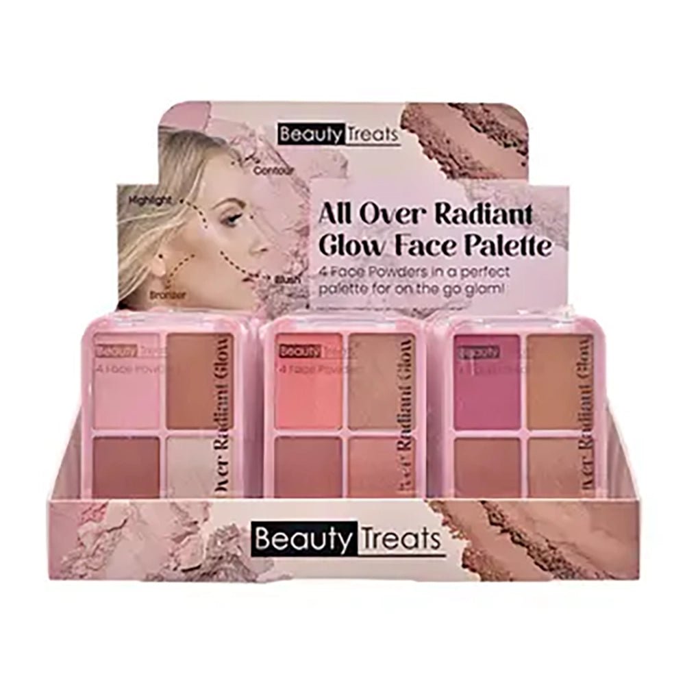 Beauty Treats - All Over Radiant Glow Face Palette - TRUECOLOR WHOLESALE
