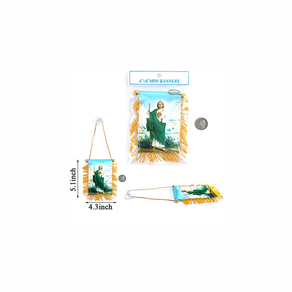 San Judas Mini Banners 4"x6" - TRUECOLOR WHOLESALE