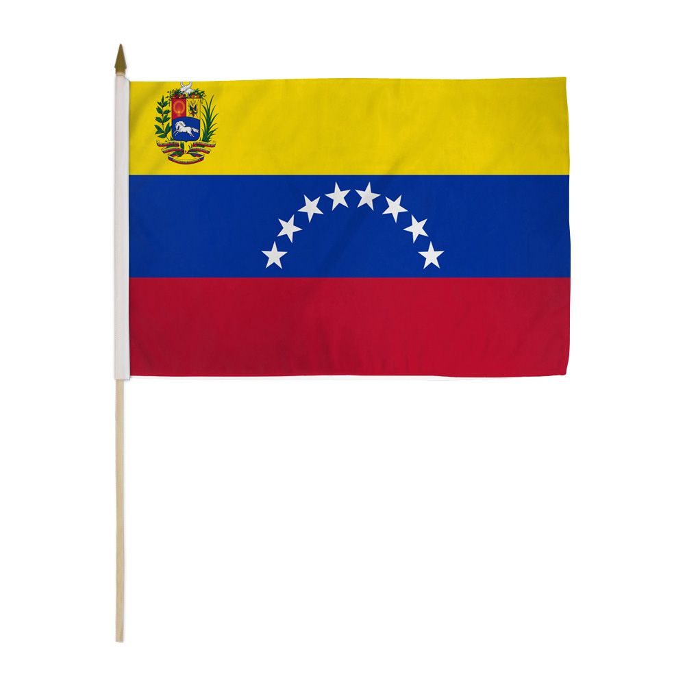 HAND STICK FLAG 30cm x 45cm VENEZUELA - TRUECOLOR WHOLESALE