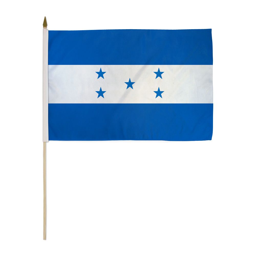 HAND STICK FLAG 30cm x 45cm HONDURAS - TRUECOLOR WHOLESALE