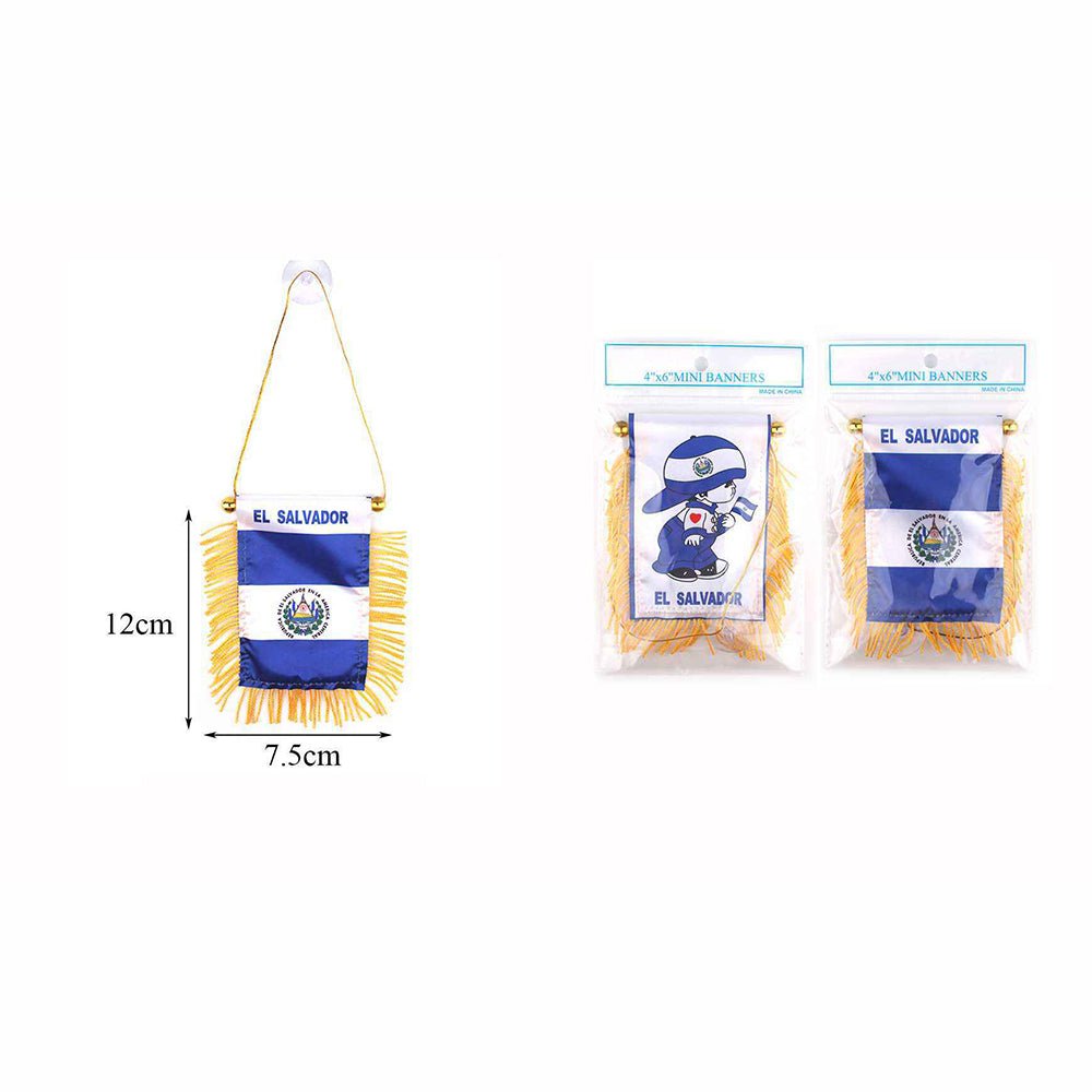 El Salvador Boy Mini Banners 4"x6" - TRUECOLOR WHOLESALE