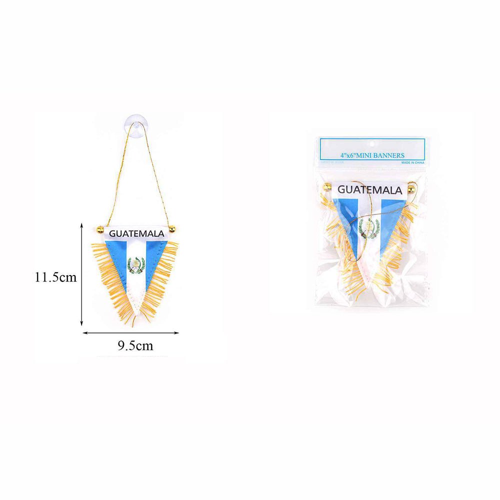 Guatemala Triangle Mini Banners 4"x6" - TRUECOLOR WHOLESALE