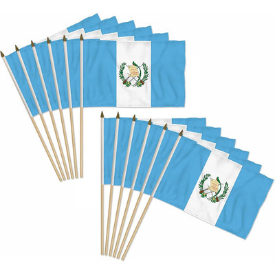 HAND STICK FLAG 30cm x 45cm GUATEMALA - TRUECOLOR WHOLESALE