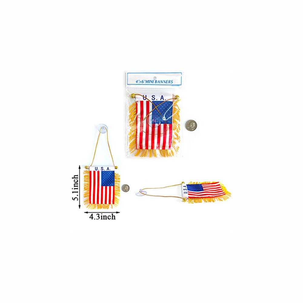 United State Mini Banners 4"x6" - TRUECOLOR WHOLESALE