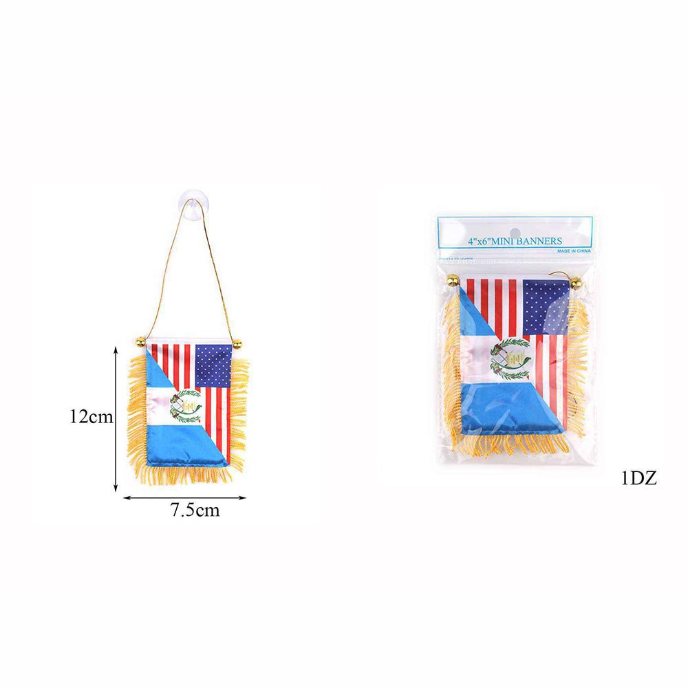 Guatemala Usa Mini Banners 4"x6" - TRUECOLOR WHOLESALE