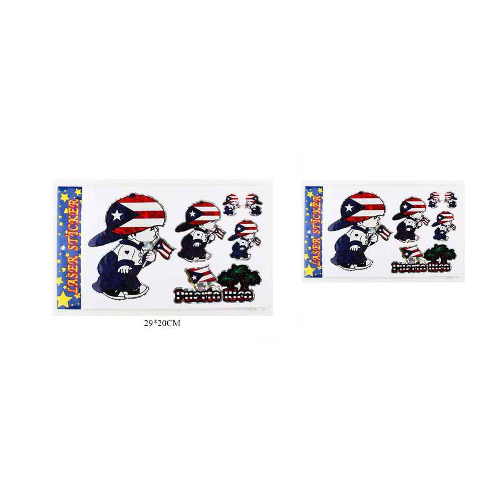 Puerto Rico Car Bumper Sticker - TRUECOLOR WHOLESALE