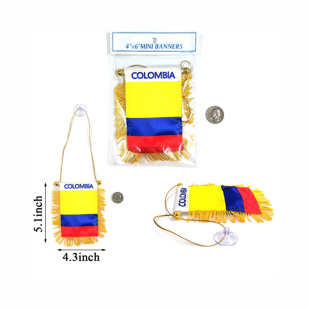 Colombia Mini Banners 4"x6" - TRUECOLOR WHOLESALE