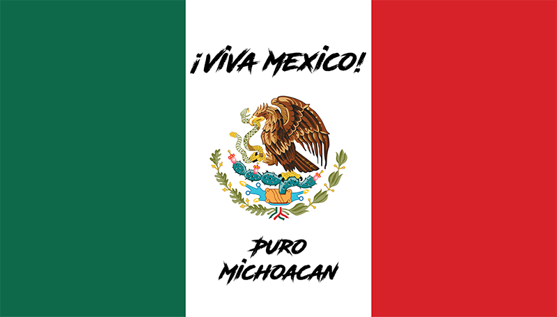 Mexico & Puro Michoacán Car Hood Cover – Fits Most Cars - TRUECOLOR WHOLESALE