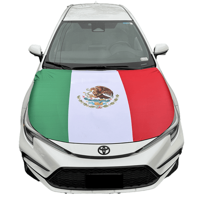 Mexico Flag Car Hood Cover – Fits Most Cars 49–61" - TRUECOLOR WHOLESALE