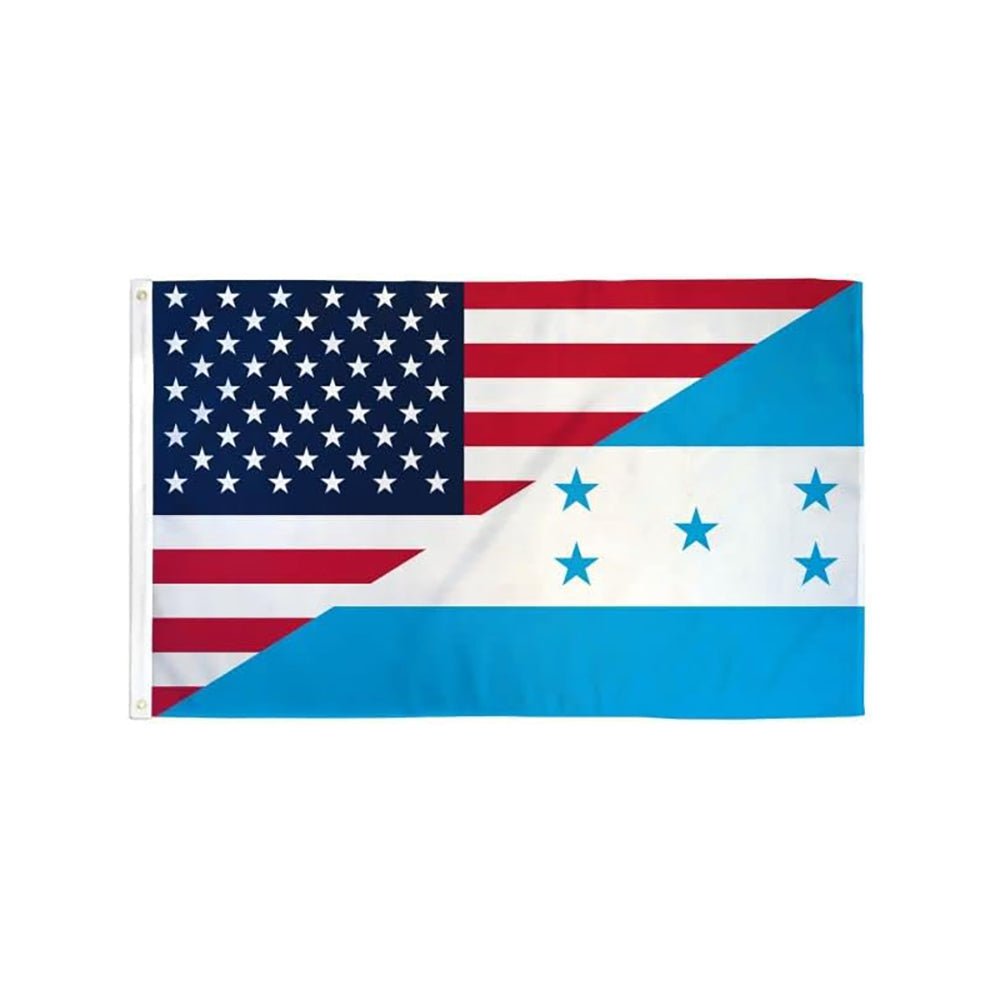 USA/HONDURAS BIG FLAG 3x5 feet - TRUECOLOR WHOLESALE