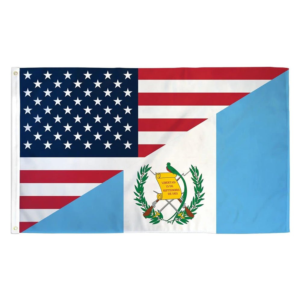 USA/GUATEMALA BIG FLAG 3x5 feet - TRUECOLOR WHOLESALE