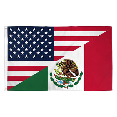 USA/MEXICO BIG FLAG 3x5 feet - TRUECOLOR WHOLESALE
