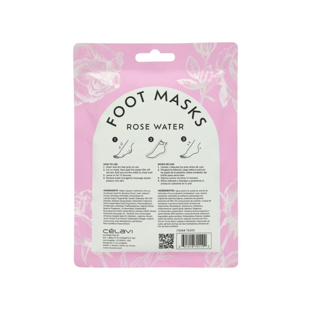 Celavi - Foot Mask Rose Water (W - E - 01) - TRUECOLOR WHOLESALE
