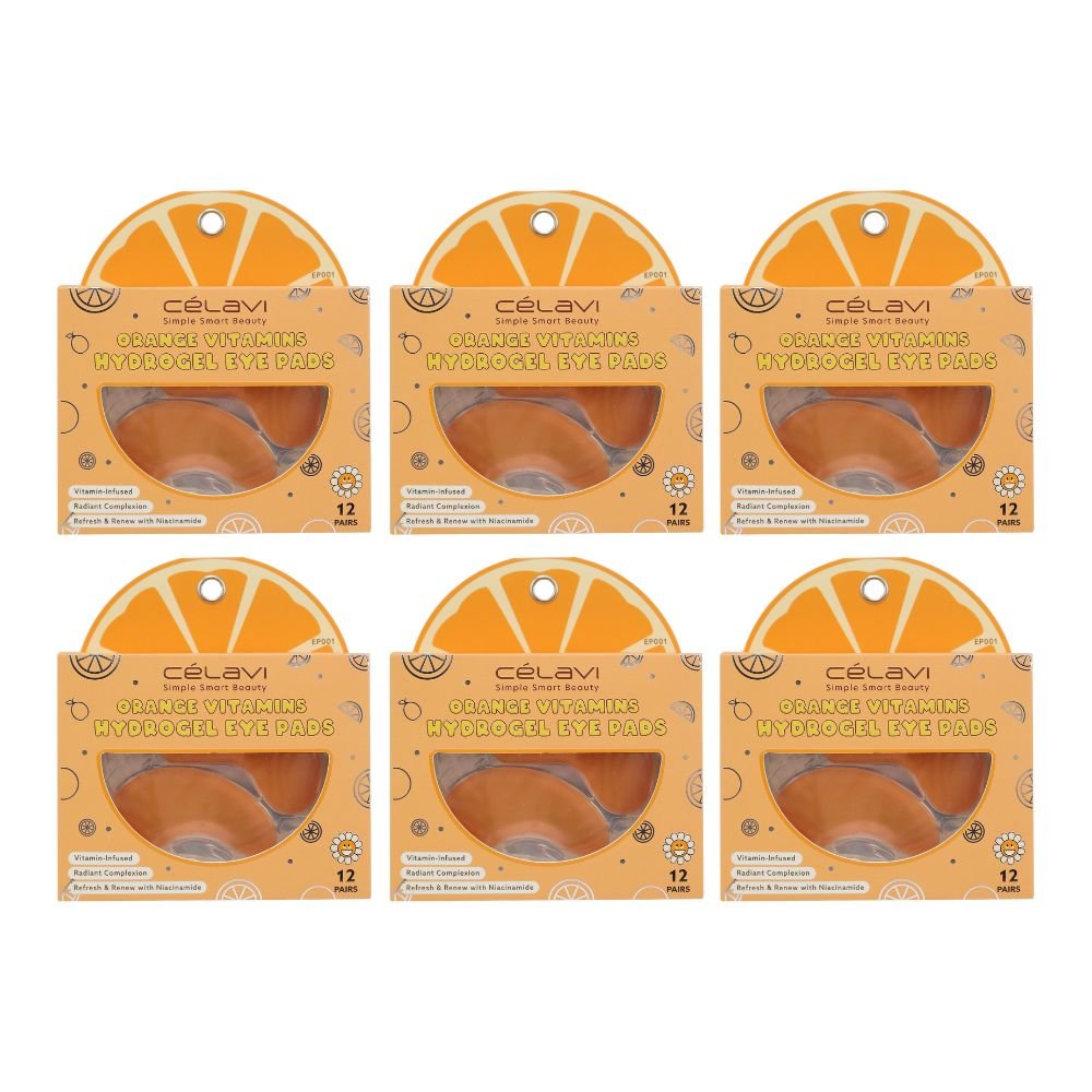 Celavi - 12 Pairs Hydrogel Eye Pads - Orange - TRUECOLOR WHOLESALE