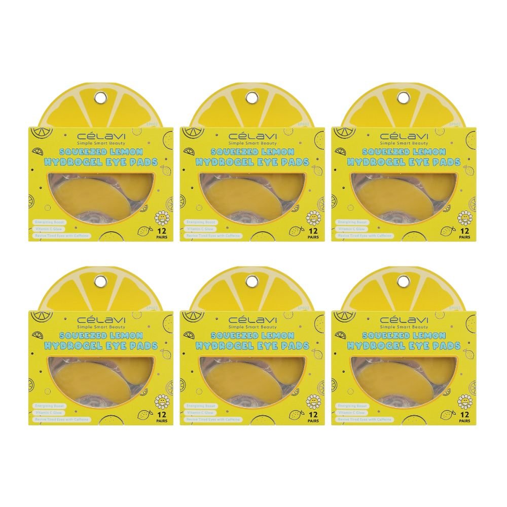 Celavi - 12 Pairs Hydrogel Eye Pads - Squeezed Lemon - TRUECOLOR WHOLESALE