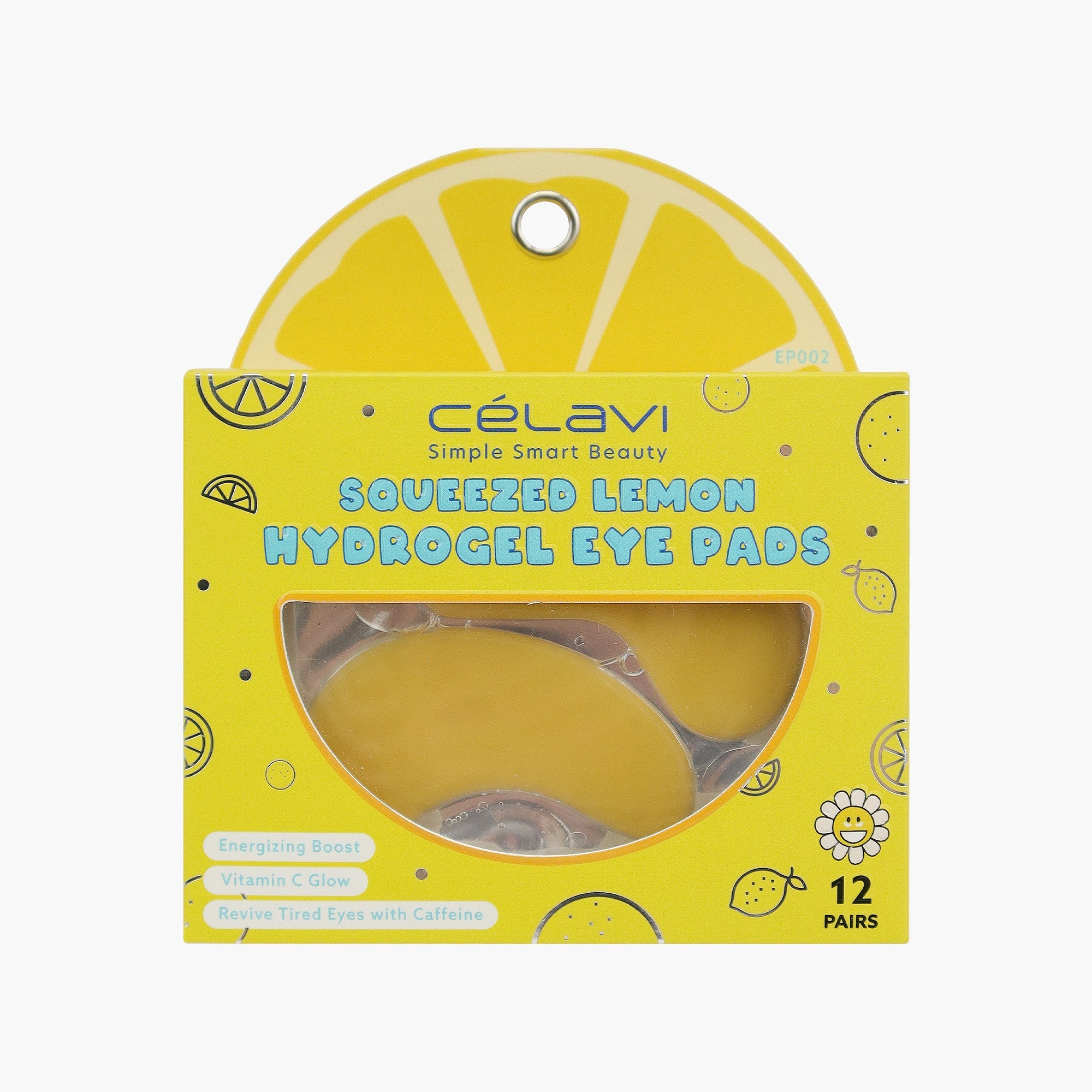 Celavi - 12 Pairs Hydrogel Eye Pads - Squeezed Lemon - TRUECOLOR WHOLESALE