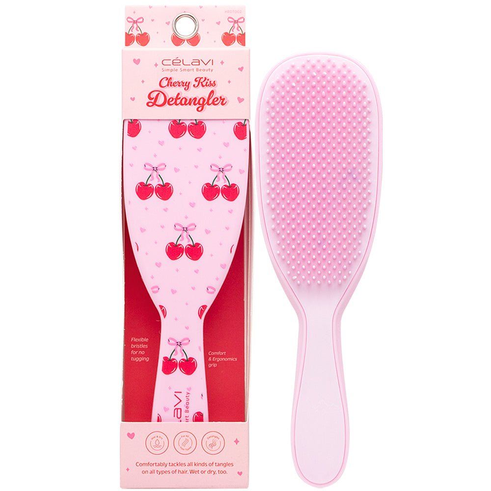 Celavi - Hair Brush Cherry Kiss Detangler - TRUECOLOR WHOLESALE