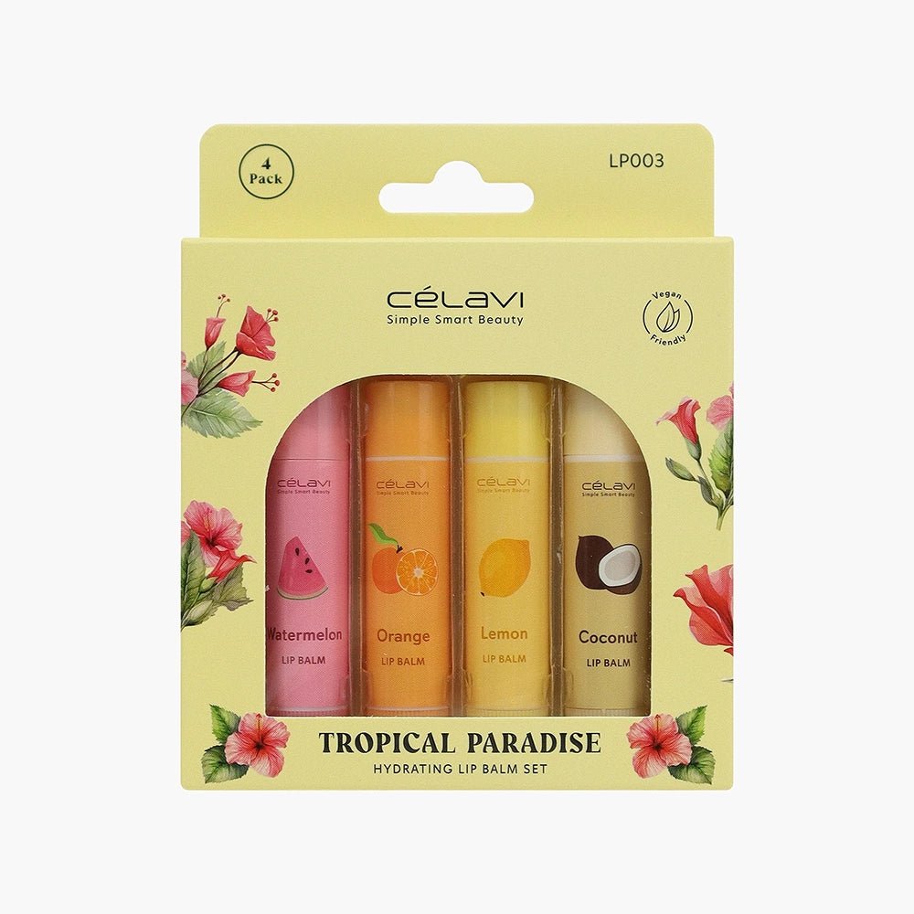 Celavi - Tropical Paradise Hydrating Lip Balm Set - TRUECOLOR WHOLESALE