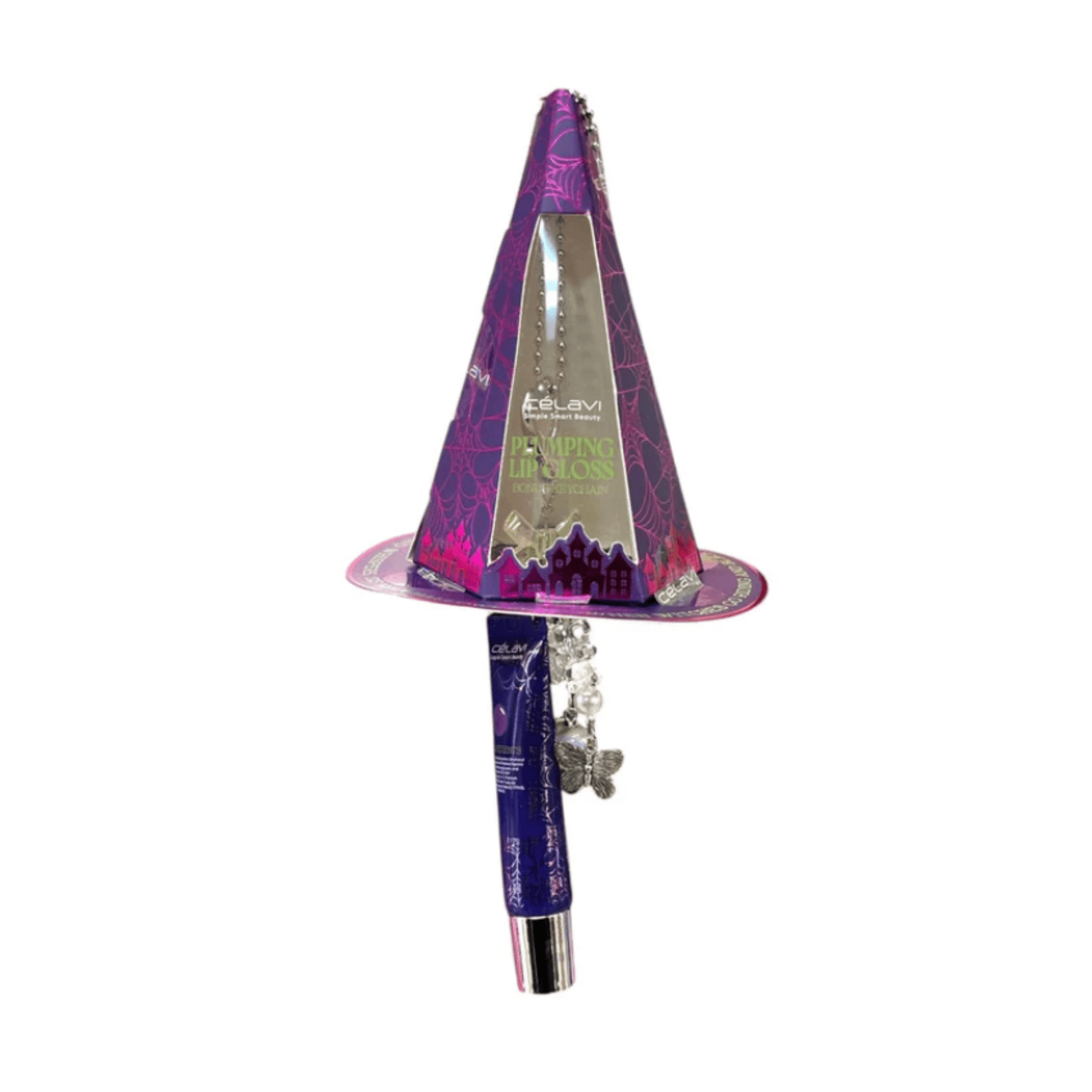 Celavi - Halloween Witch Lip Gloss with Keychain - TRUECOLOR WHOLESALE