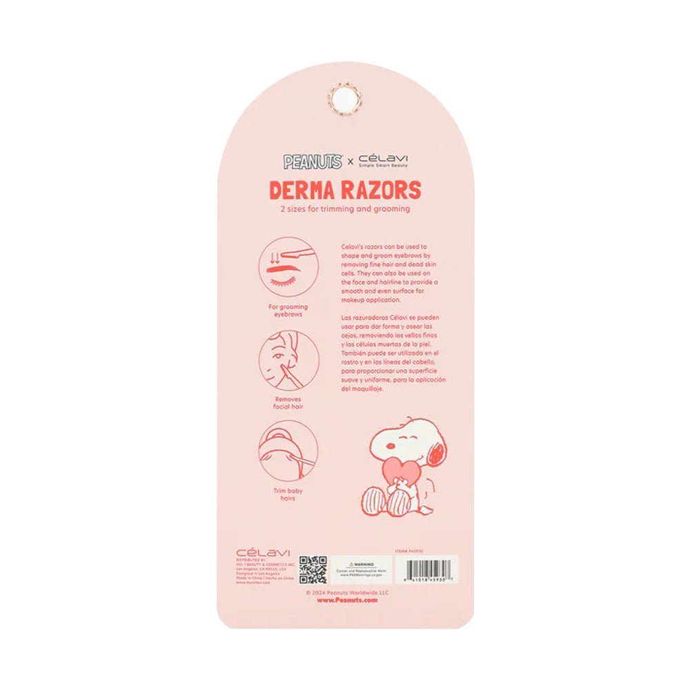 Celavi - Peanuts 6pc Derma Razors (2 Sizes) - TRUECOLOR WHOLESALE