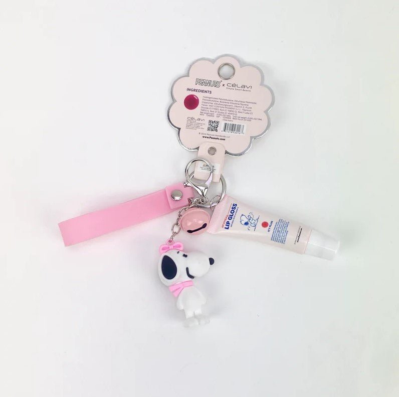 Celavi - Peanuts Lip Gloss with Keychain - TRUECOLOR WHOLESALE