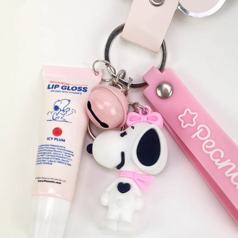 Celavi - Peanuts Lip Gloss with Keychain - TRUECOLOR WHOLESALE